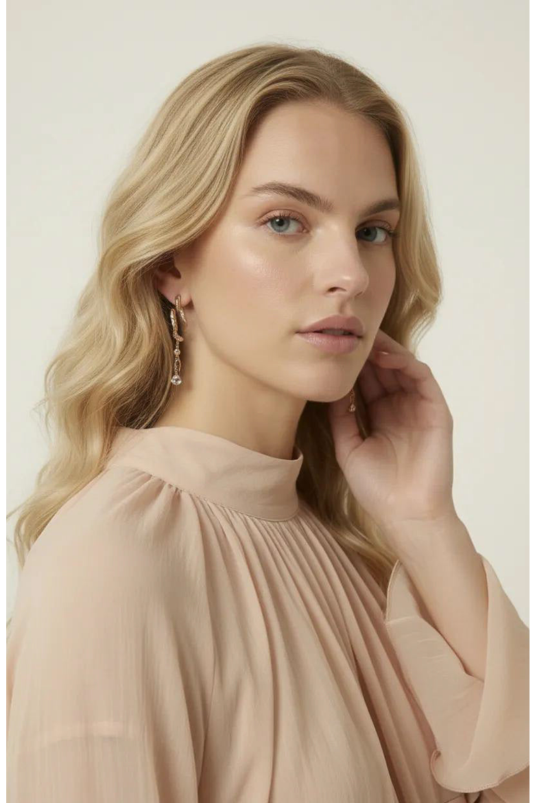 Sheer Ruffle Sleeve Blouse, Alternate, color, Pink