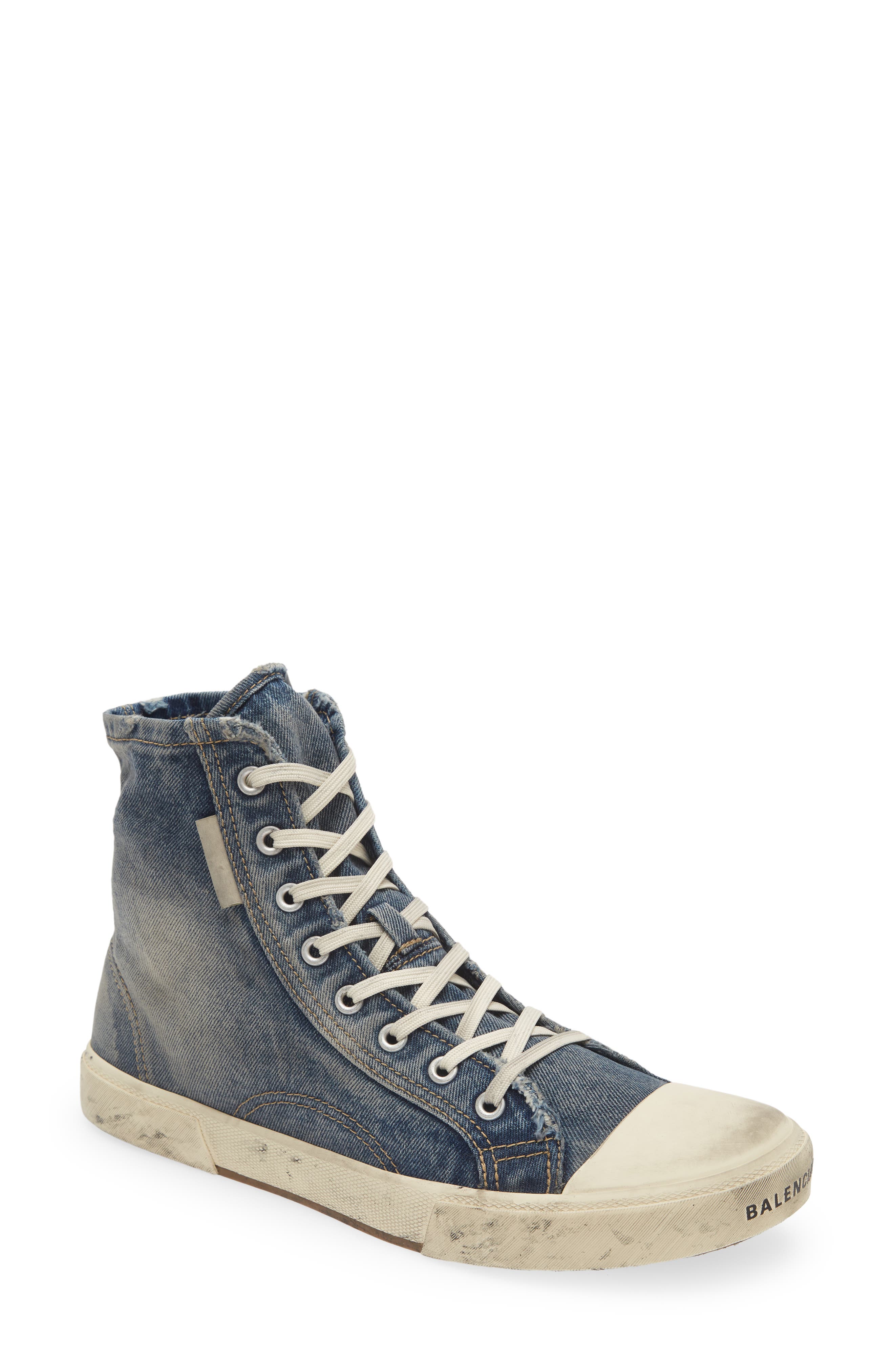 Paris Denim High Top Sneaker, Main, color, MID 90S BLUE