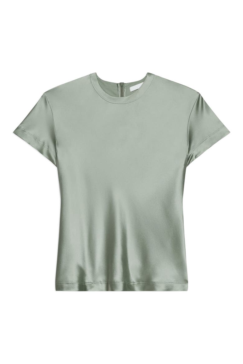 Silk Satin Top, Alternate, color, GREEN TEA