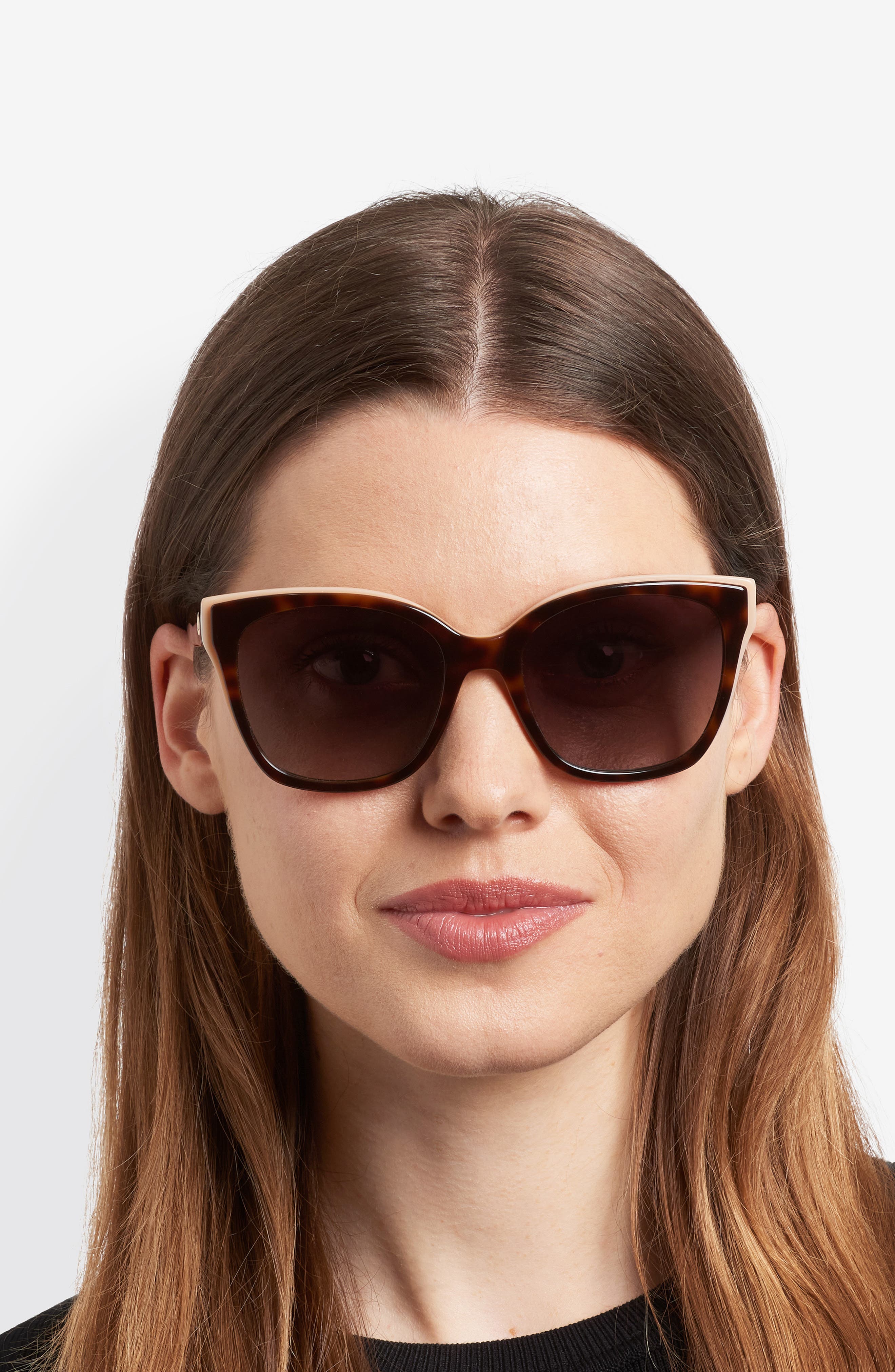 Kate Spade New York daesha 55mm polarized cat eye sunglasses  display picture 1