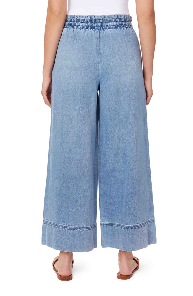 Kensie Stitch Detail Cropped Wide Leg Jeans, Alternate, color,