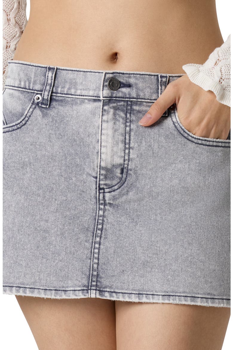 Total Softie Denim Micro Skirt, Alternate, color, WASHED OMBRE BLUE