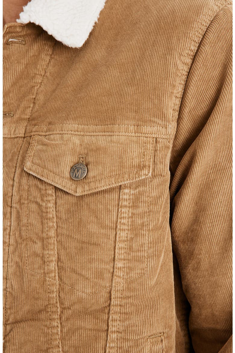 Fleece Lined Classic Jean Jacket Corduroy Edition, Alternate, color, CYPRUS RUINS