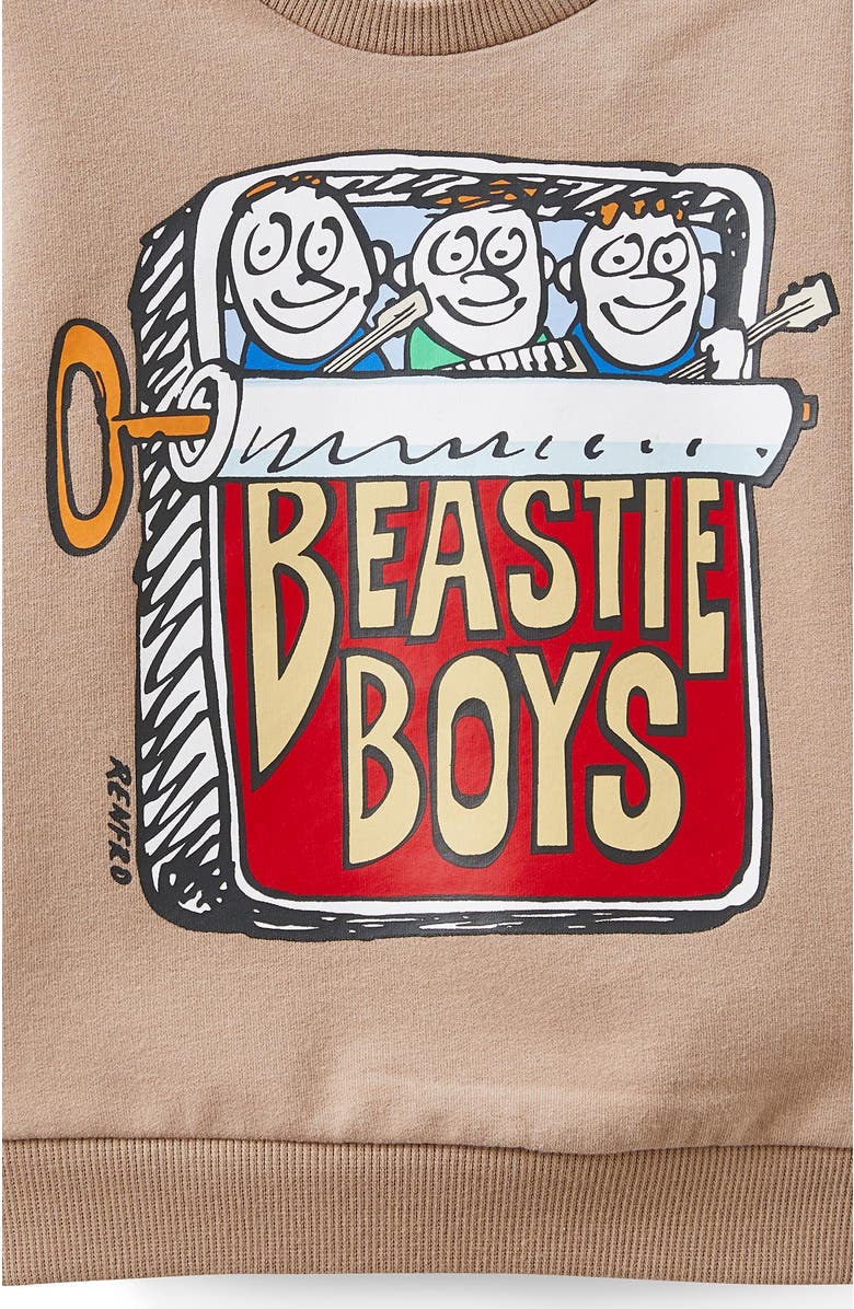 Cotton On Kids Riley Sweater Lcn, Alternate, color, Oatmilk Beastie Boys