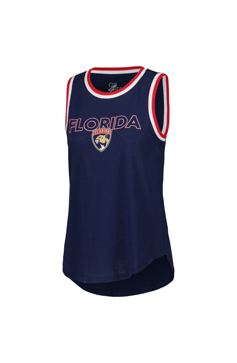 G-III 4HER BY CARL BANKS Women's G-III 4Her by Carl Banks Navy Florida Panthers Strategy Tank Top, Alternate, color,