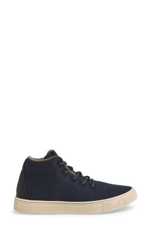 Yy Nation Alto Water Resistant Wool Blend High Top Sneaker In Sky Captain/natural