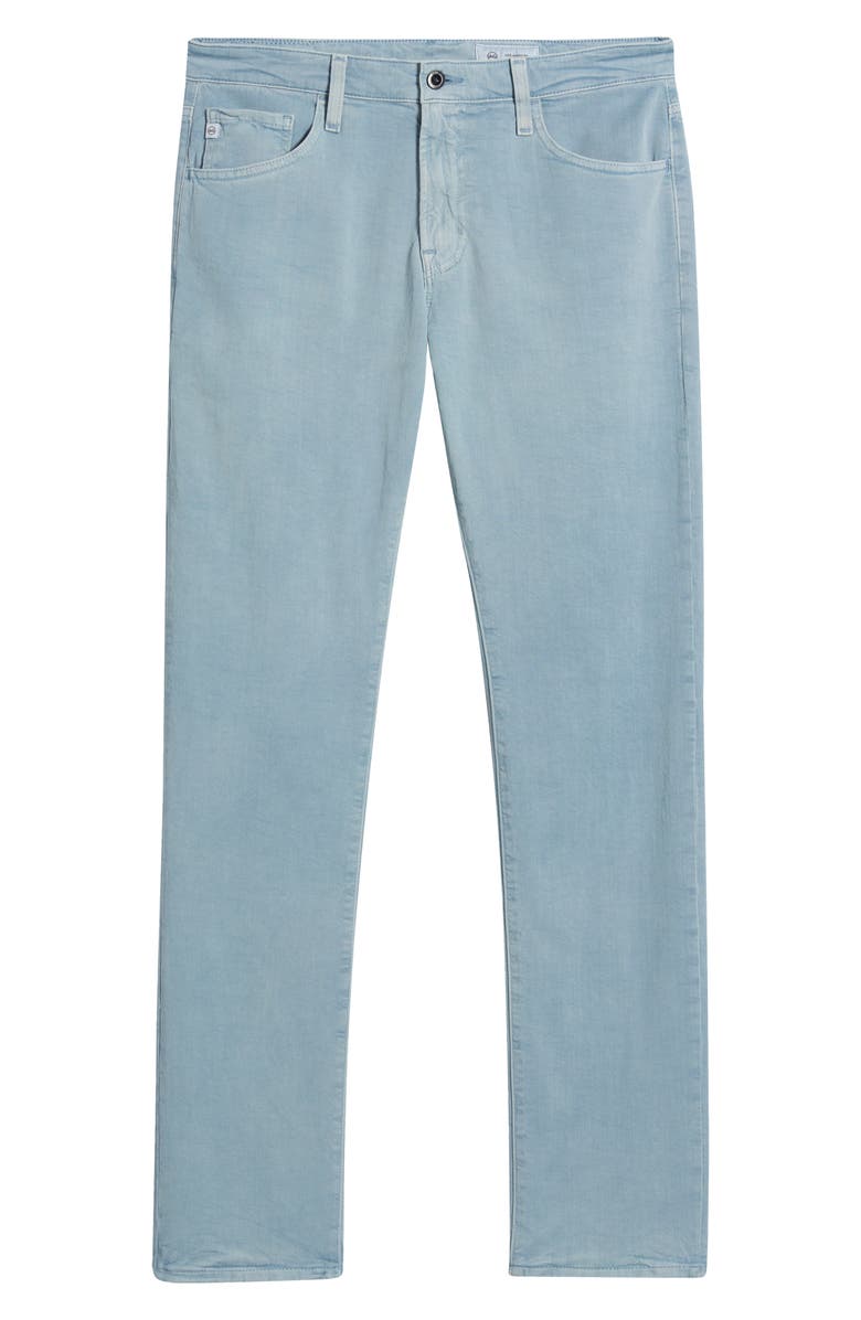 AG Everett Slim Straight Leg Cotton & Linen Blend Jeans, Alternate, color, Sulfur Crystal Cove