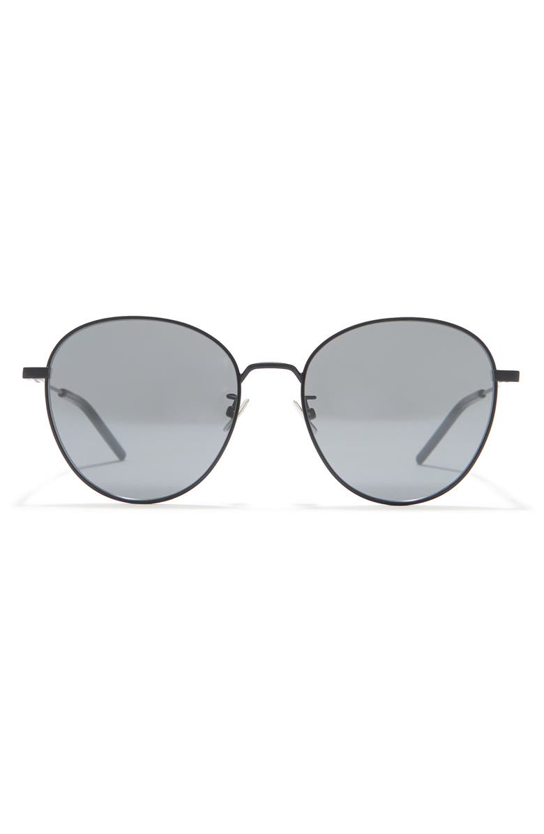 Saint Laurent 56mm Round Sunglasses, Main, color,