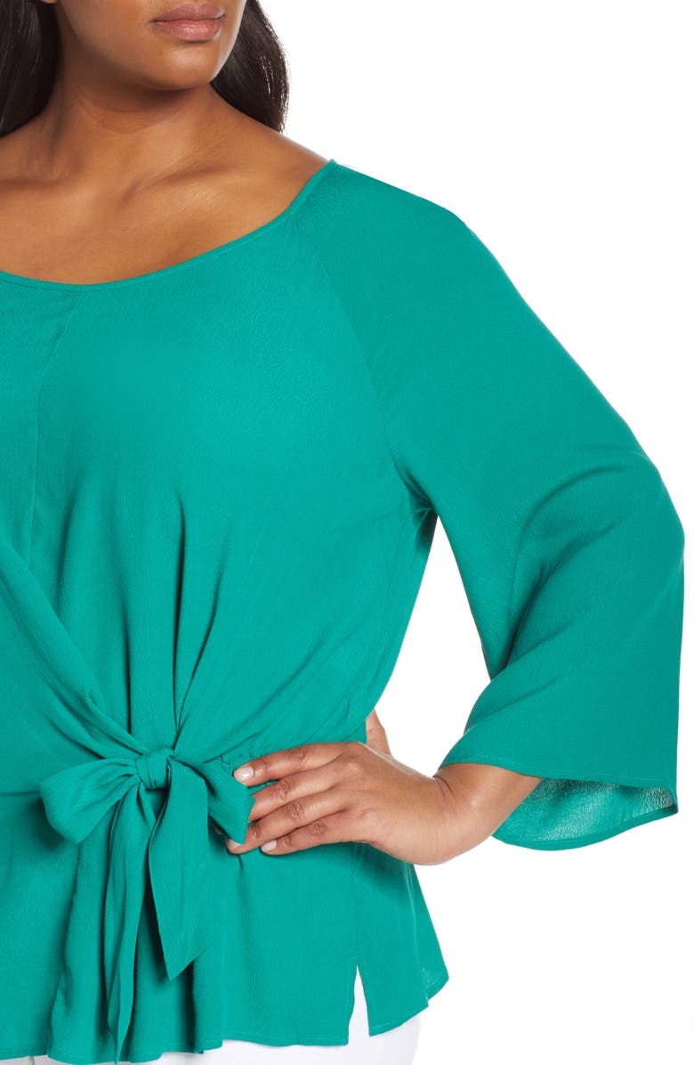 Estelle Rio Tie Front Blouse, Alternate, color, 