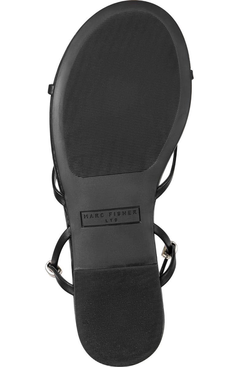 Marc Fisher LTD Este Ankle Wrap Sandal, Alternate, color, Black