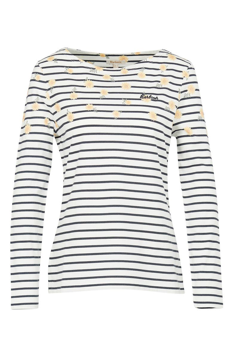 Barbour Bradley Floral Stripe Long Sleeve T-Shirt, Alternate, color,