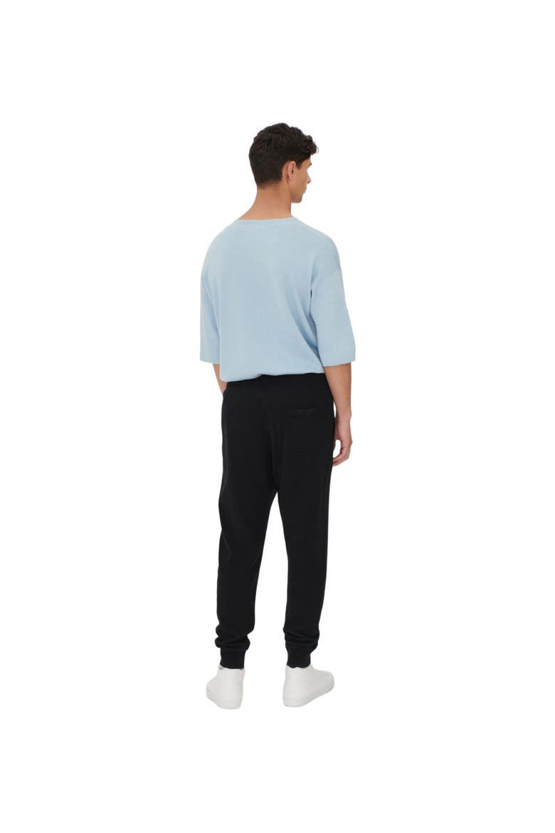 Men's Cashmere Jogger, Alternate, color, black