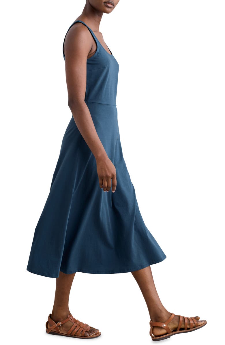 Seasalt Cornwall Sun Gleam Sleeveless Stretch Organic Cotton Jersey Midi Dress, Alternate, color, Oil Paint