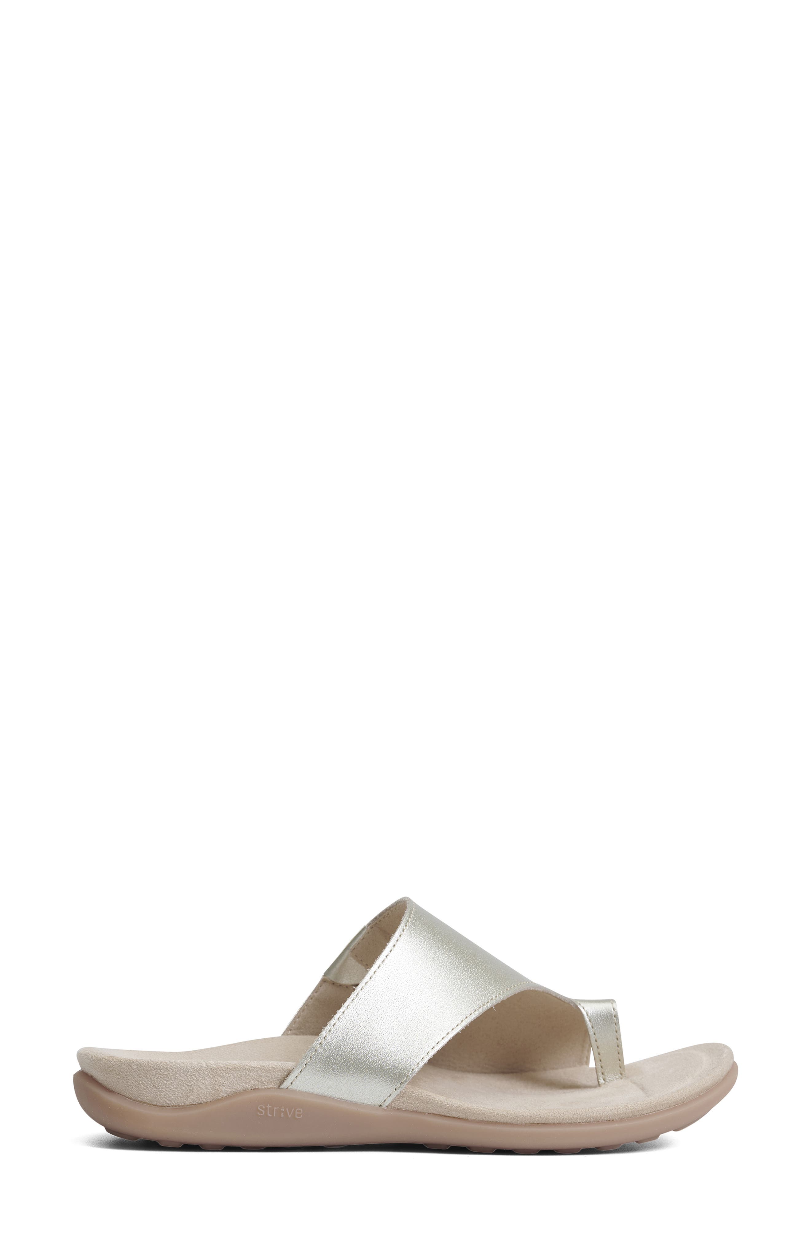 Capri IV Toe Loop Sandal, Alternate, color, GOLD