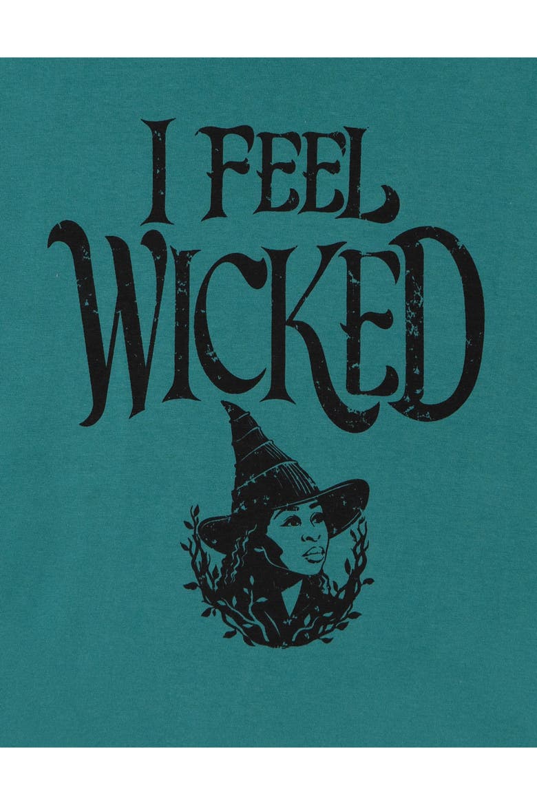 Cropped Drop Shoulder T-Shirt, Alternate, color, Ivy Green Elphaba