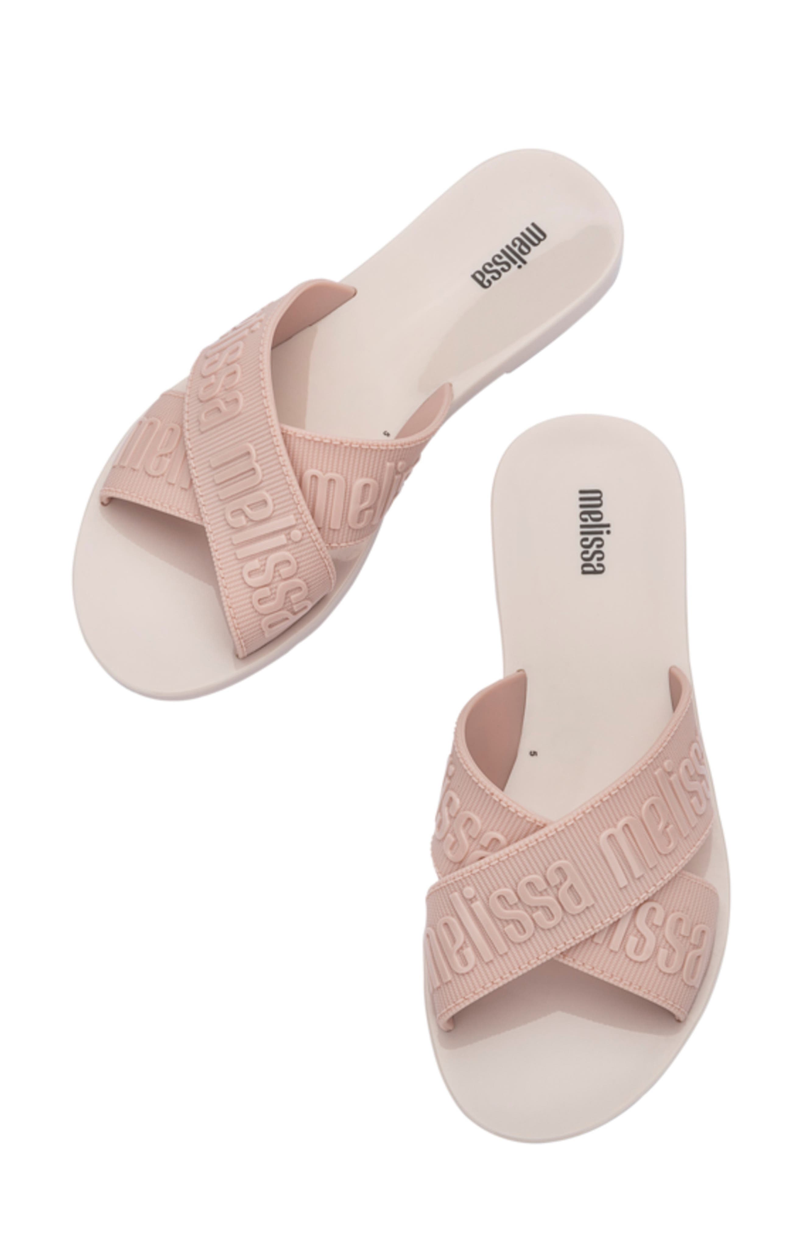 Melissa Lover Slide Sandal, Alternate, color, Beige/ Pink