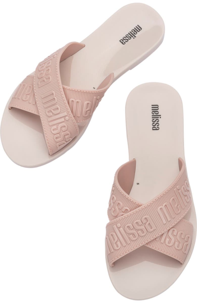 Melissa Lover Slide Sandal, Alternate, color, Beige/ Pink