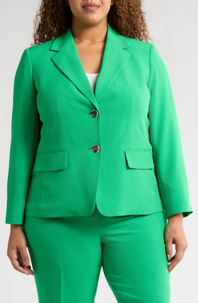 KASPER Two-Button Crepe Blazer, Alternate, color,