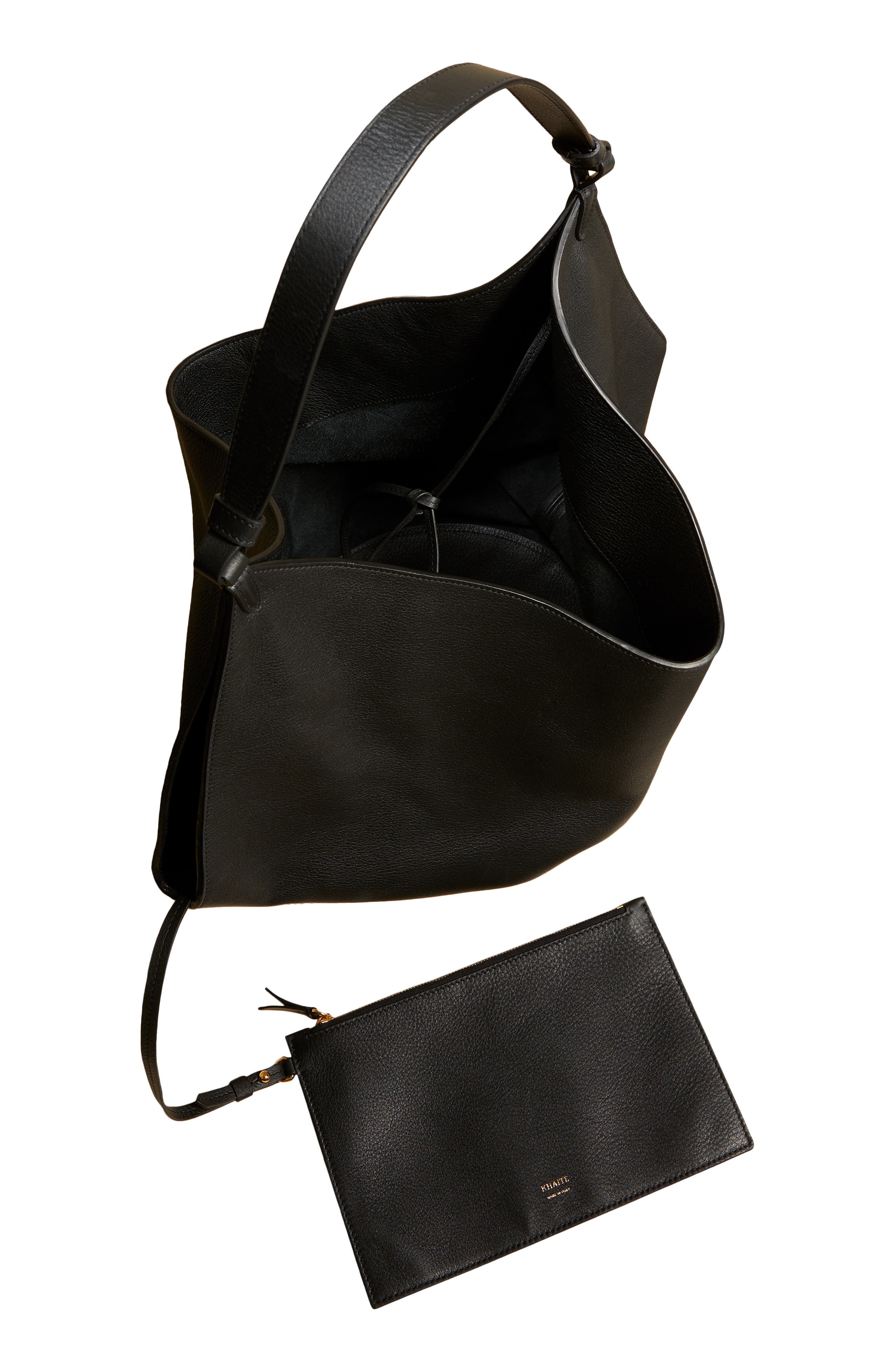 Khaite Medium Lotus Leather Tote, Alternate, color, 