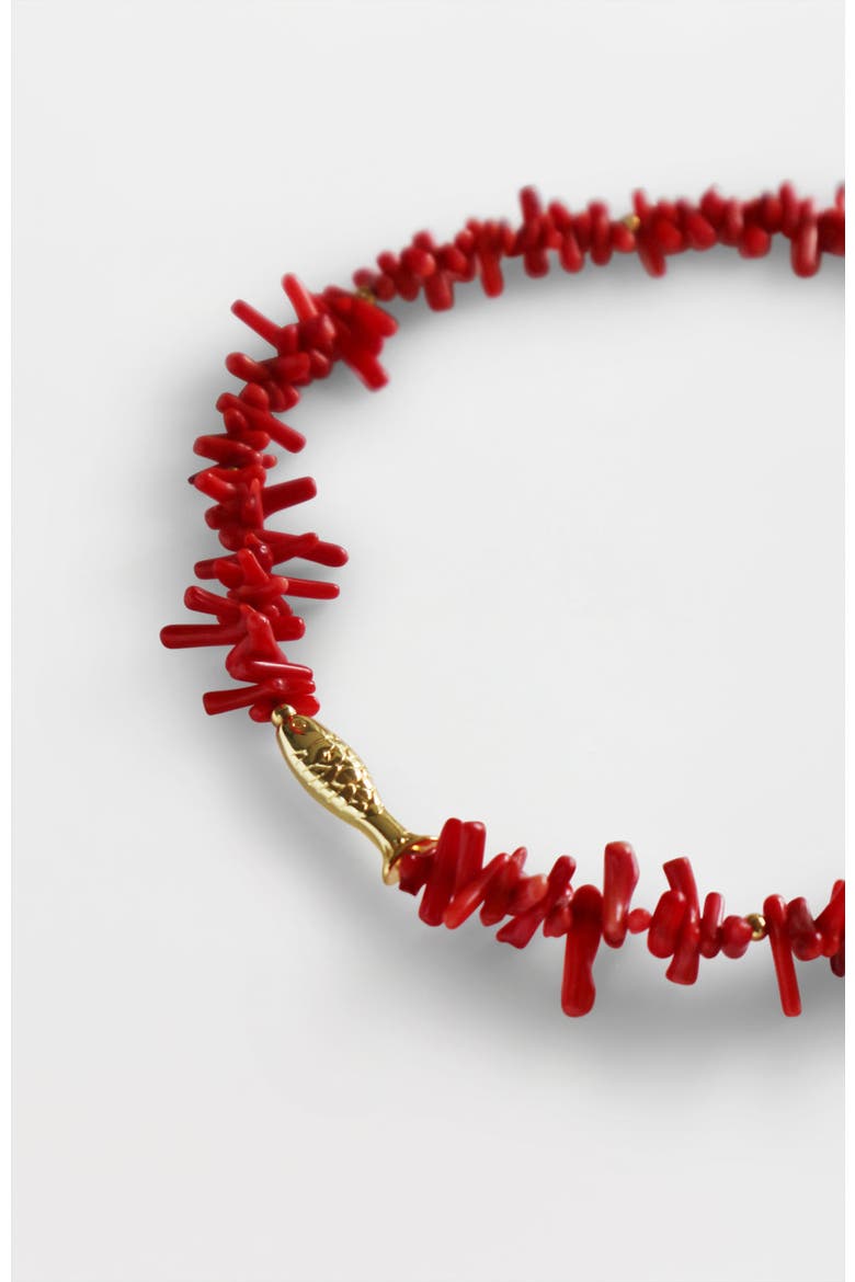 The Rosso Necklace, Alternate, color, Beacon
