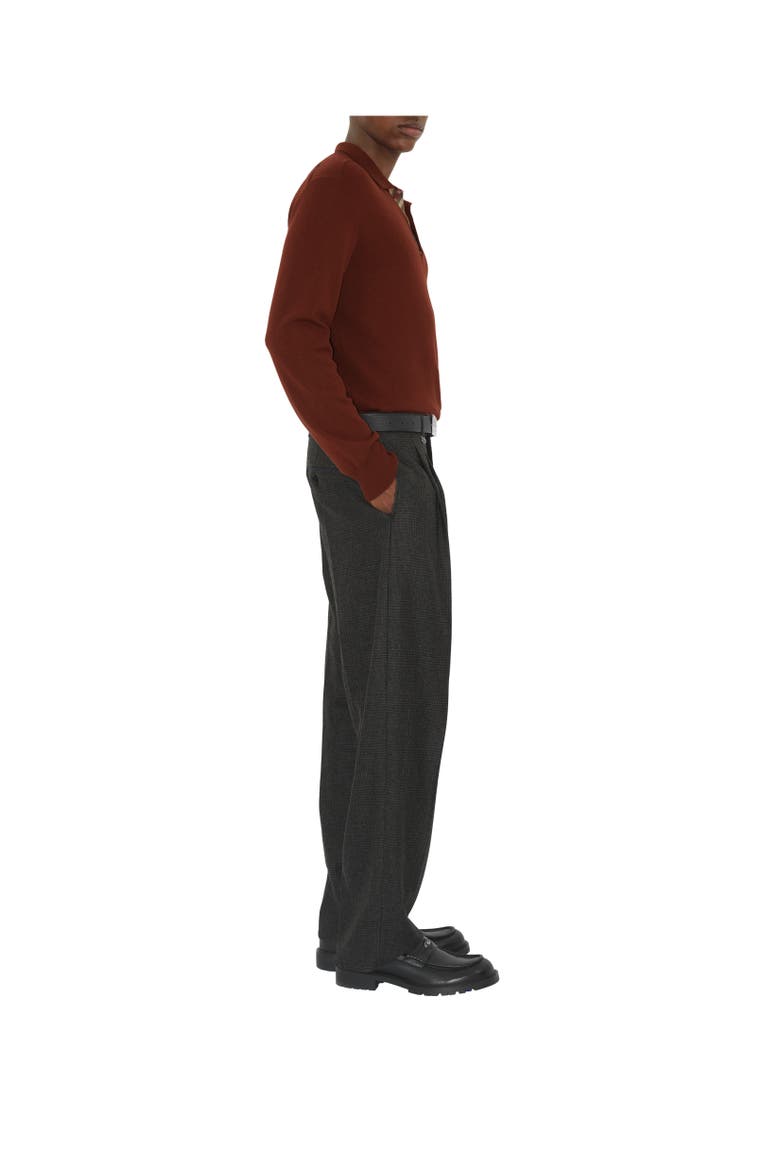Long-sleeve Wool Polo Shirt, Alternate, color, Box