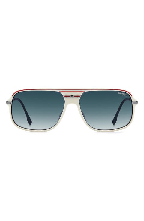 C Sport 62mm Oversize Gradient Rectangular Sunglasses