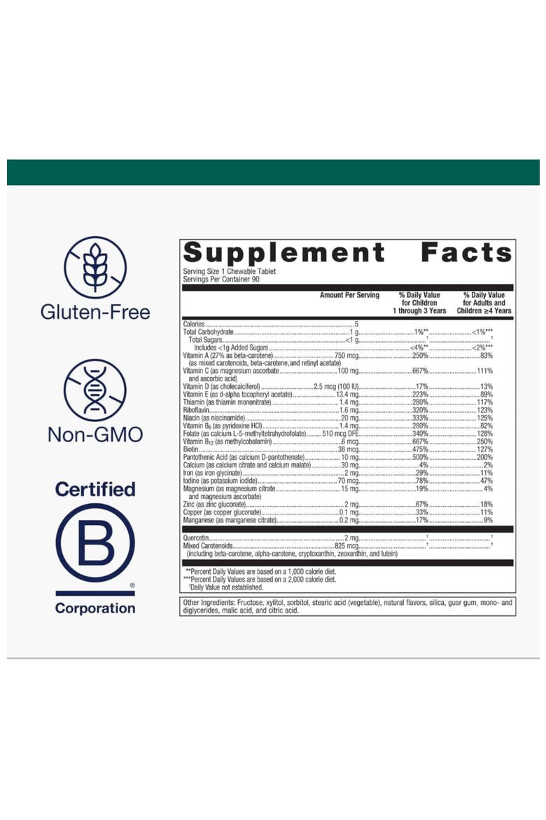 Multigenics Chewable Orange Flavor Multivitamin Supplement 90 Servings, Alternate, color, None