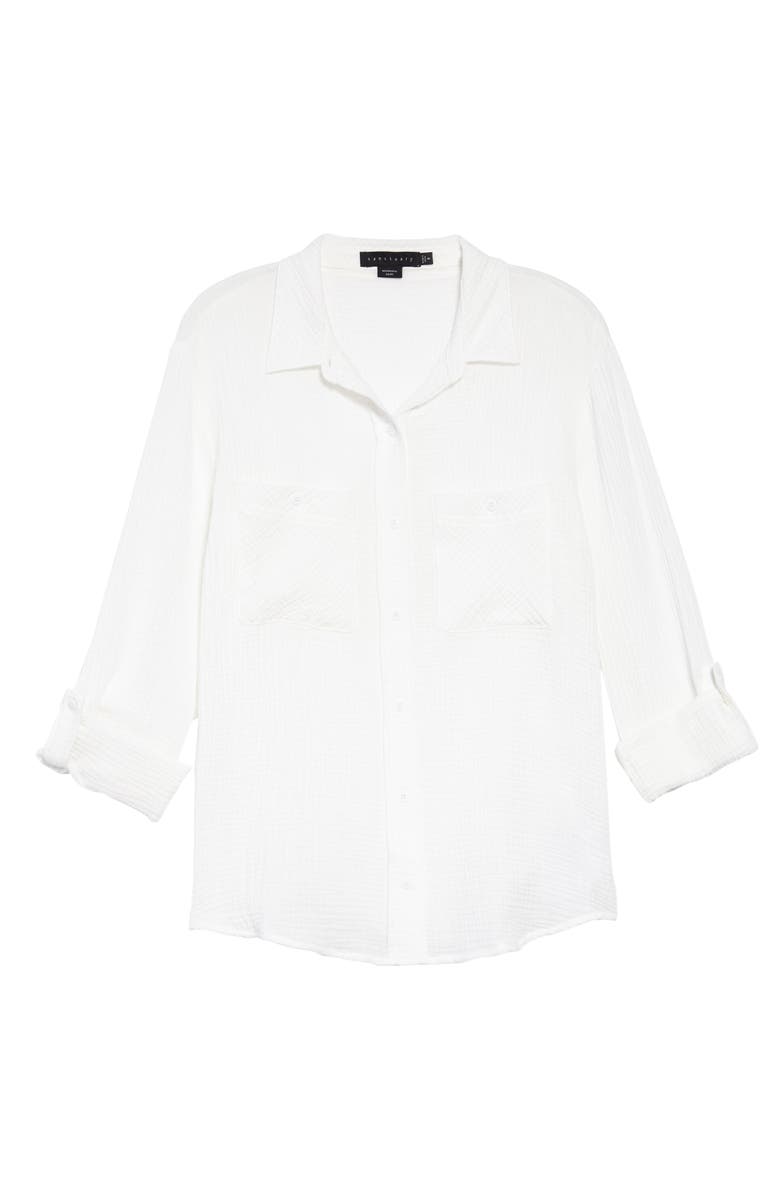 Sanctuary Steady Boyfriend Roll Tab Shirt, Alternate, color,