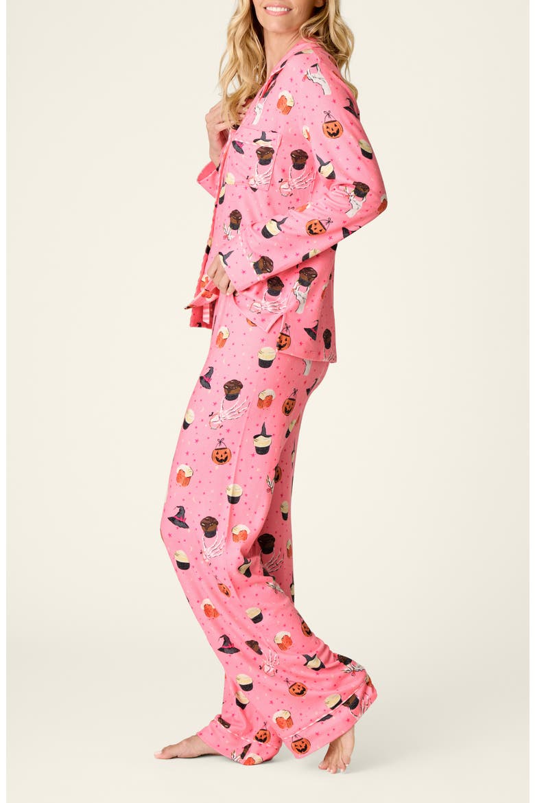 Sweet and Spooky Pajamas, Alternate, color, PINK MELON