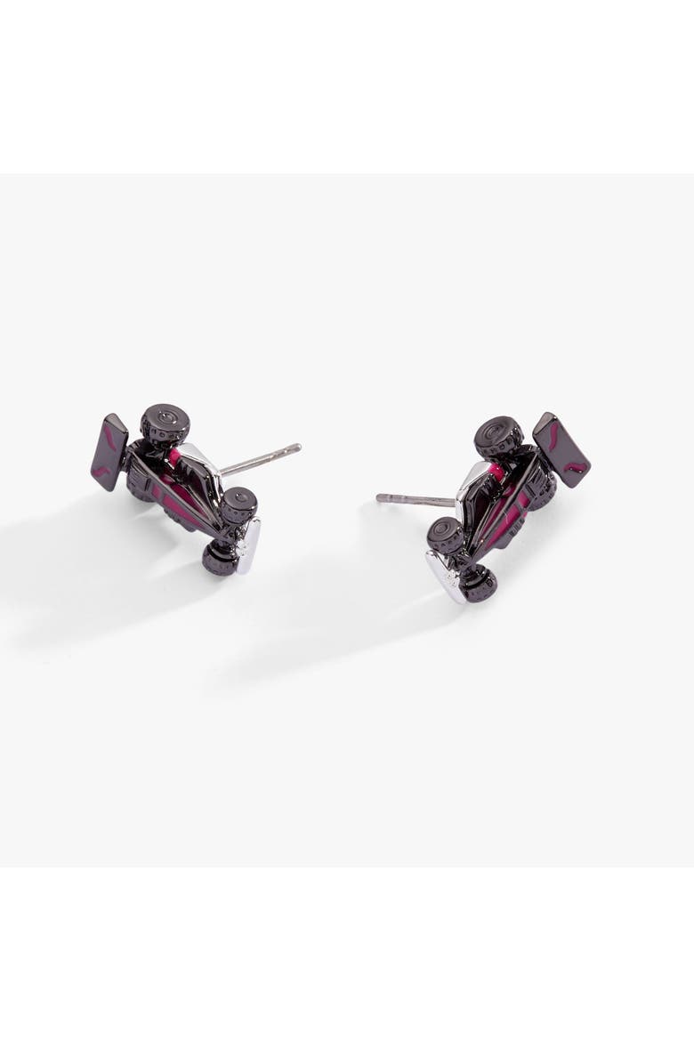 Hot Wheels Racecar Stud Earrings, Alternate, color, Silver