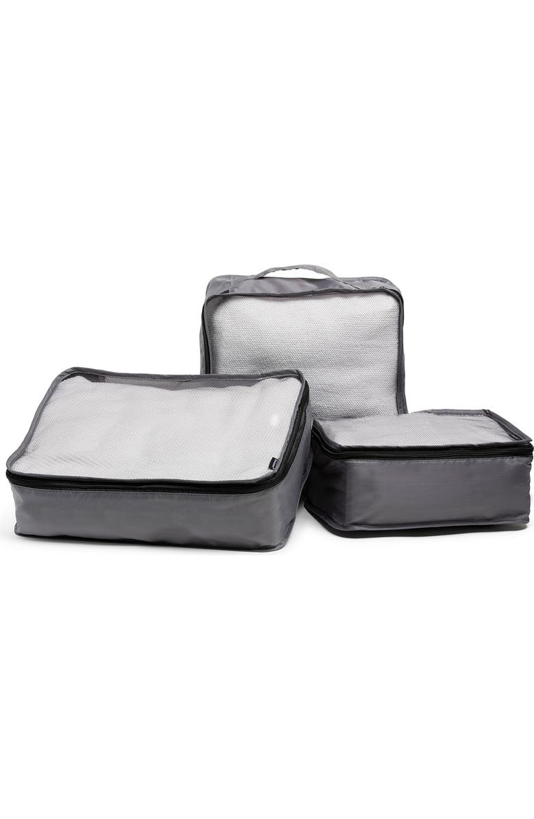 BROOKSTONE 6-Piece Packing Cubes, Alternate, color, Dark Grey