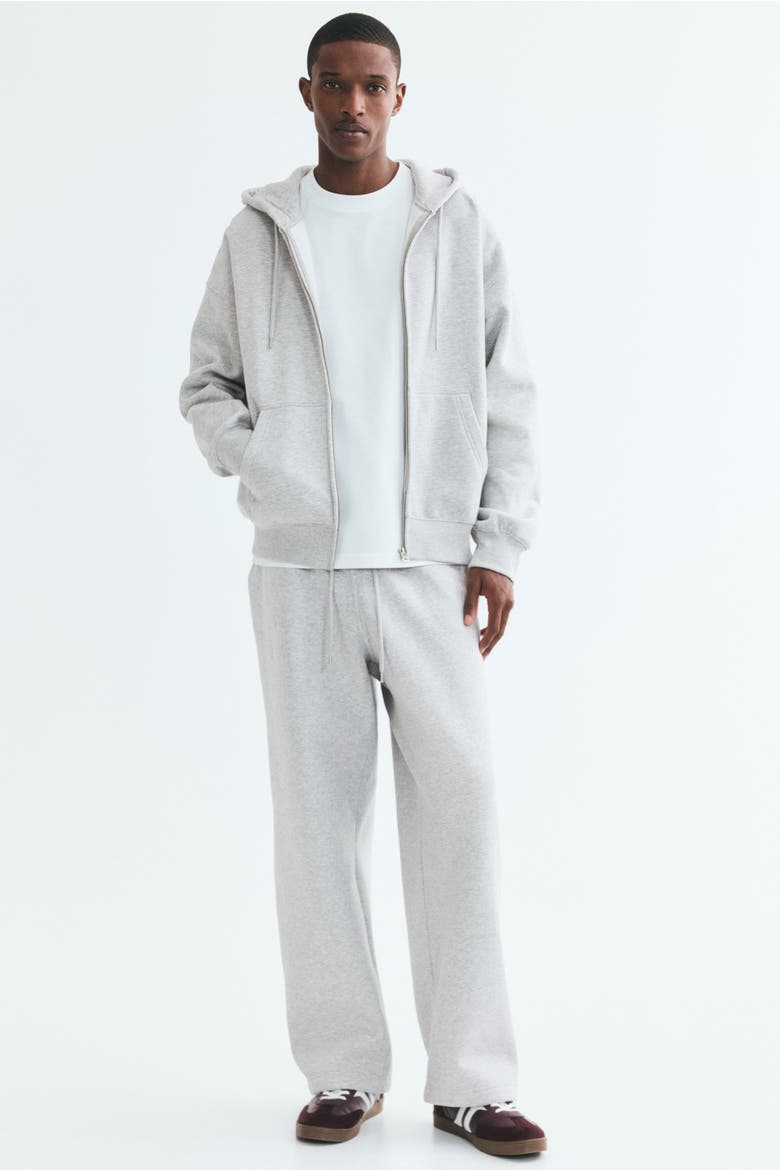 Oversized-fit Hooded Jacket, Alternate, color, Gray melange