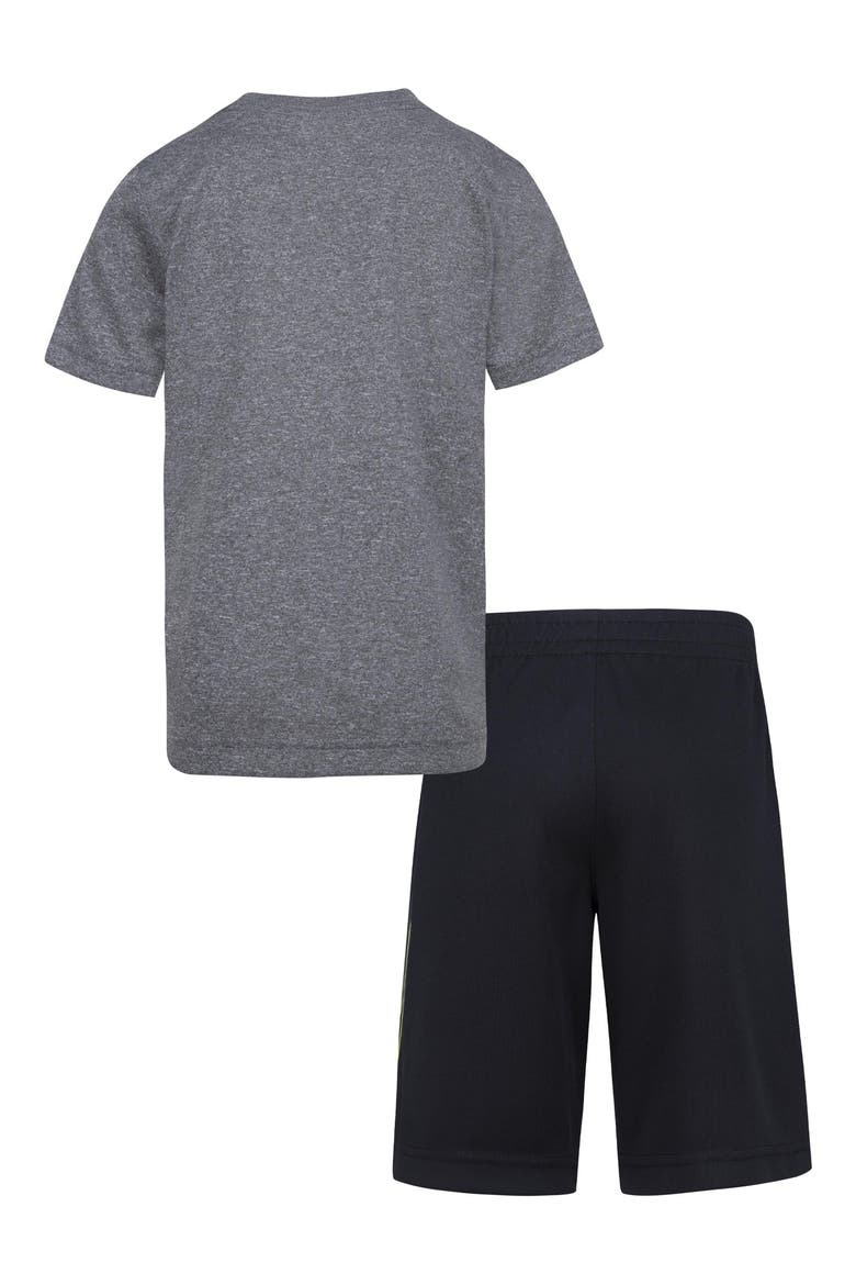 Kids' Dri-FIT T-Shirt & Shorts Set, Alternate, color, BLACK