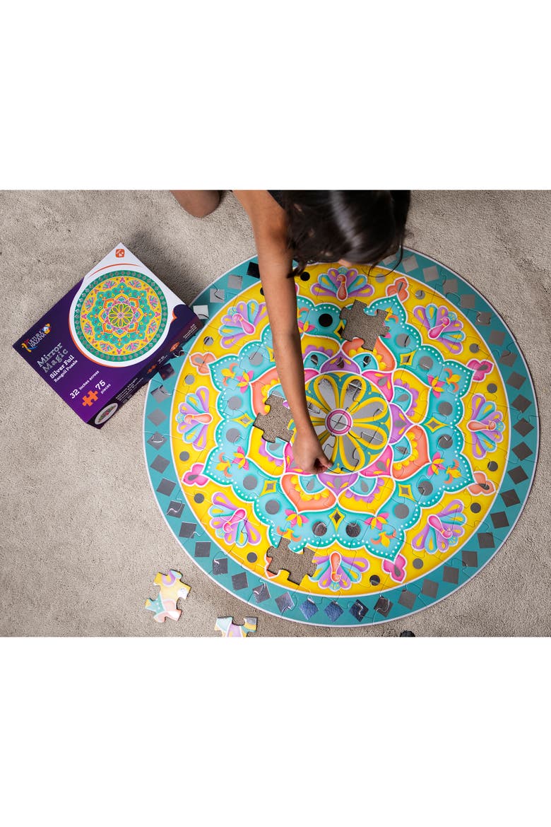 Mirror Magic 75 Piece Floor Puzzle, Ages 4+, Alternate, color, Multicolored