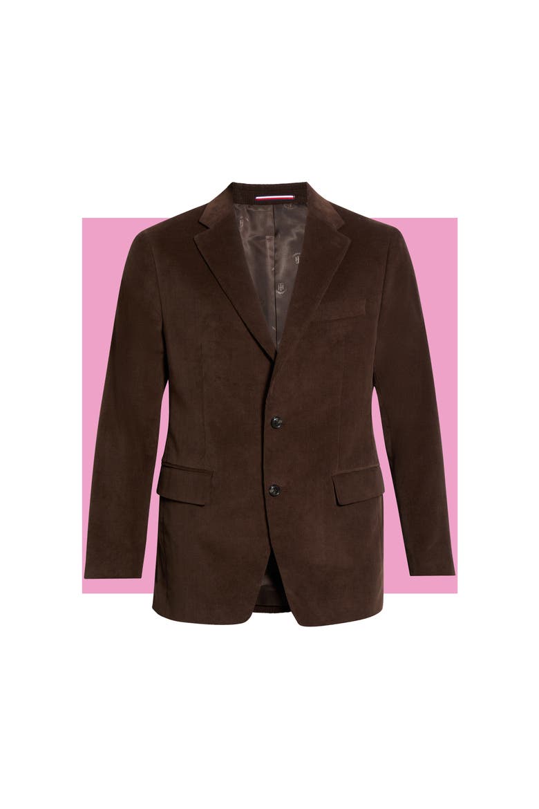 Corduroy Sport Coat, Main, color, BROWN CORDUROY