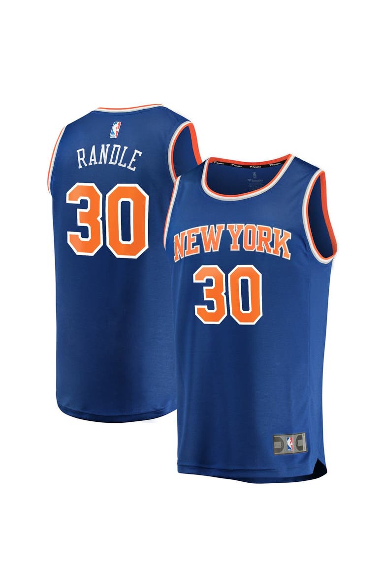 FANATICS Men's Fanatics Branded Julius Randle Blue New York Knicks Fast Break Player Replica Jersey - Icon Edition, Main, color, 