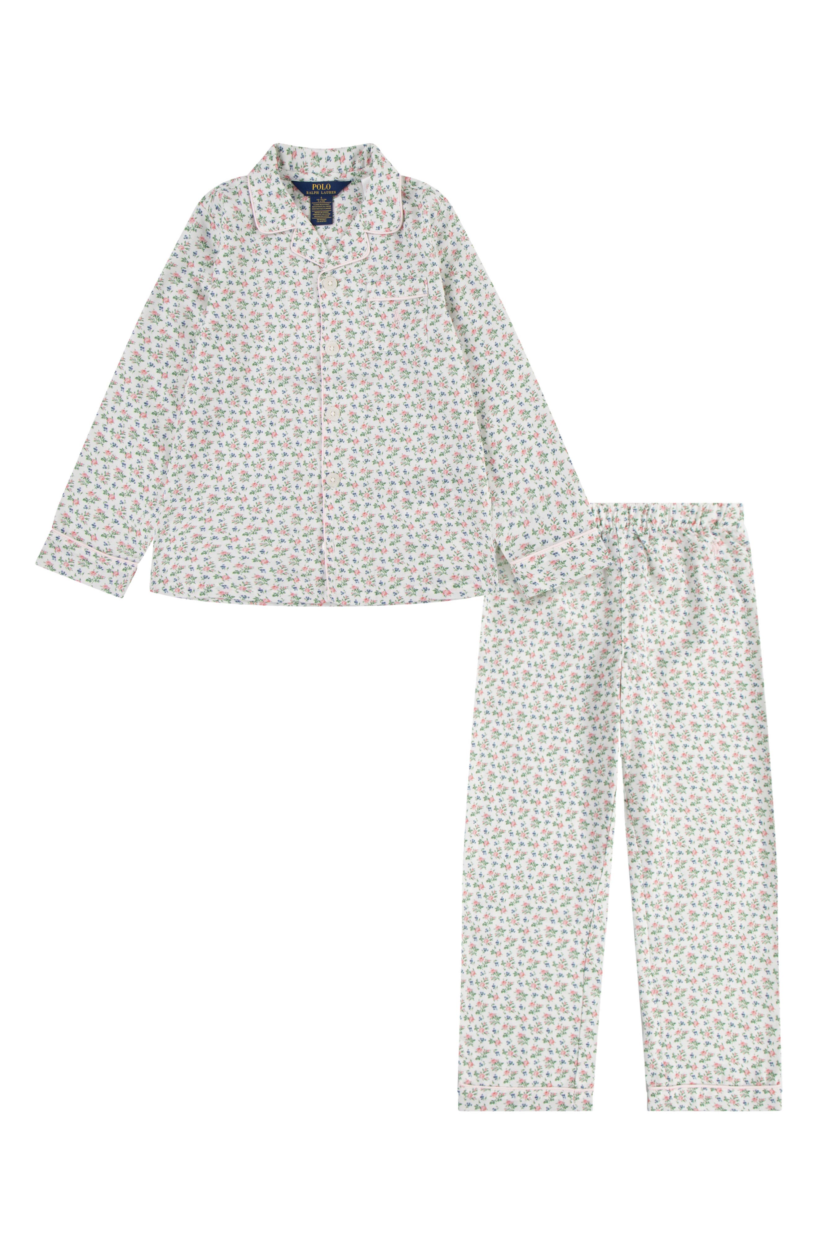 POLO Kids' Fitted Two-Piece Pajamas