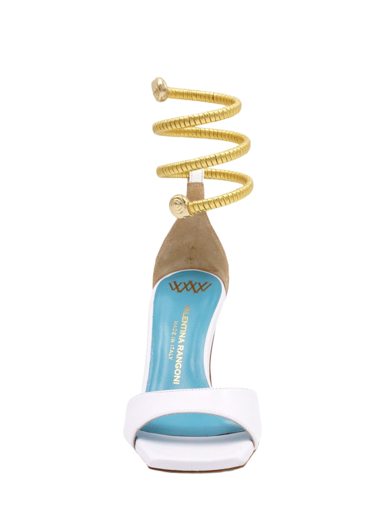 Valentina Rangoni Elegant Lucilla Ankle Ornament Sandal in Pearlized Leather, Alternate, color, Pearlized