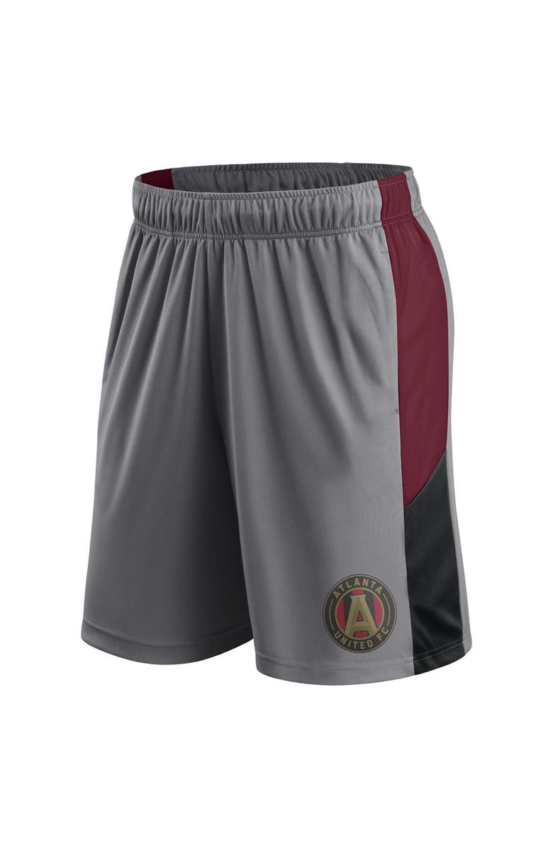 FANATICS Men's Fanatics Branded Gray Atlanta United FC Team Shorts, Alternate, color,