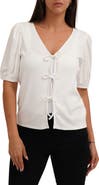 CYRUS Bow Tie Front Short Sleeve Top
