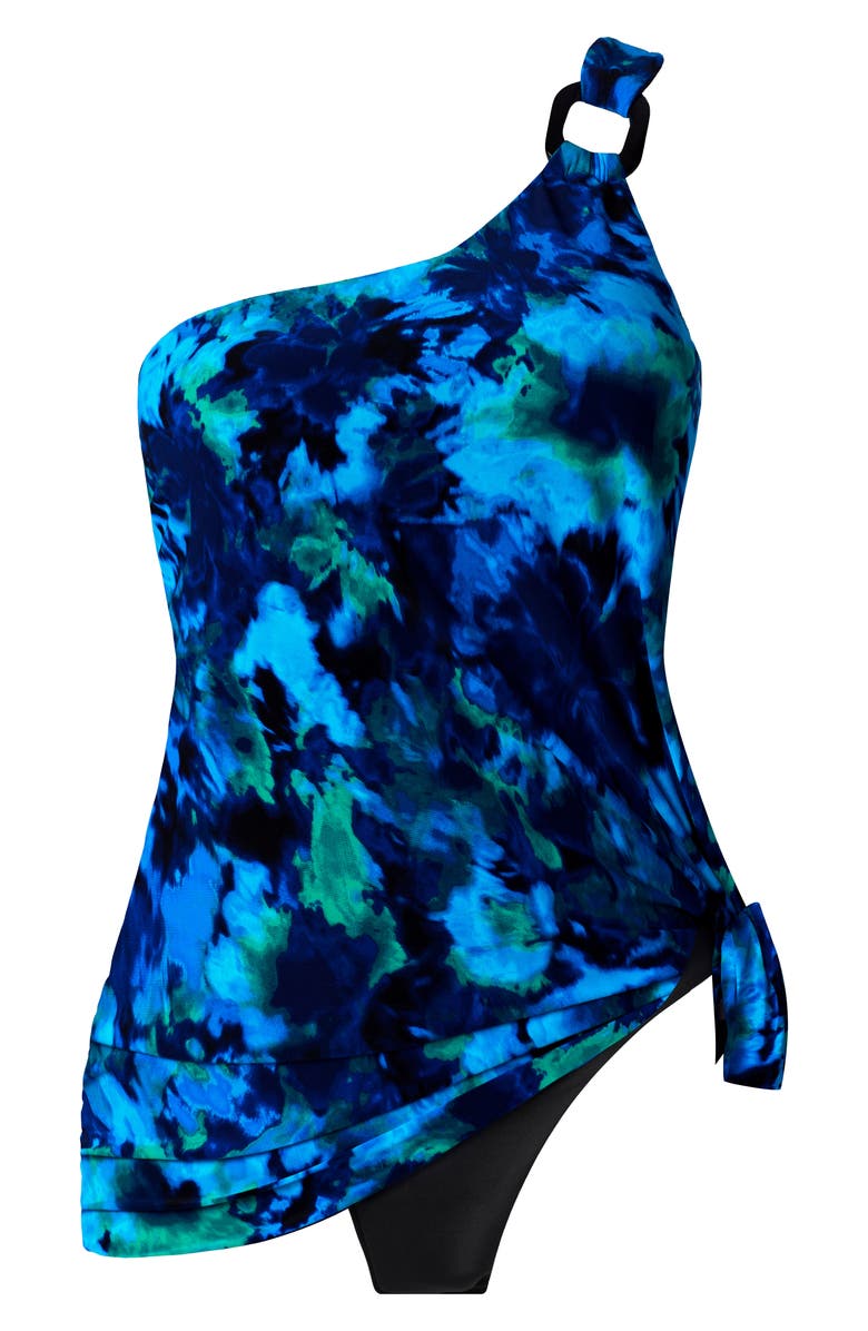 Magicsuit<sup>®</sup> Mashup Amal Skirted One-Piece Swimsuit, Alternate, color, Blue Multi