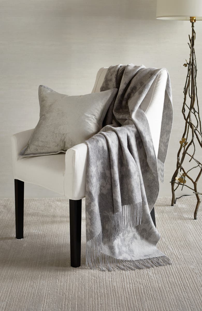 Michael Aram Orchid Wool Throw Blanket, Alternate, color,