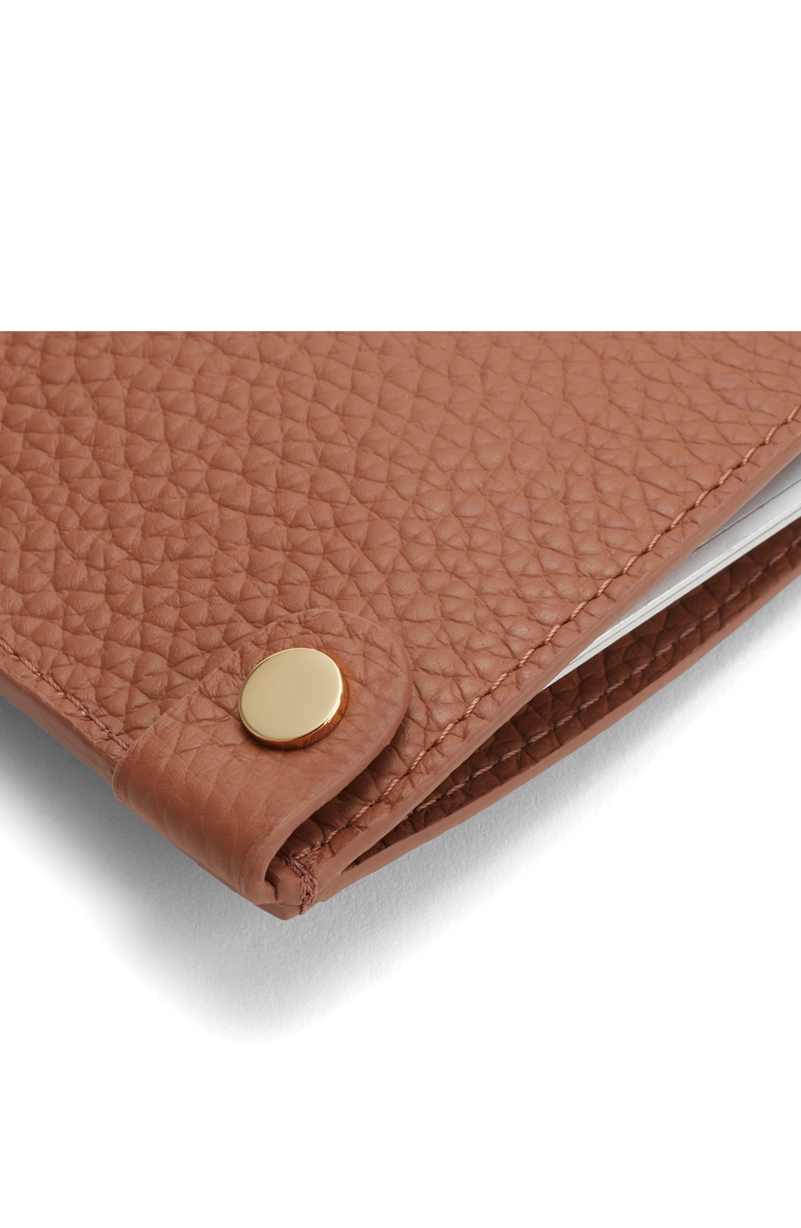 Cuyana System 16-Inch Leather Laptop Sleeve, Alternate, color, Caramel