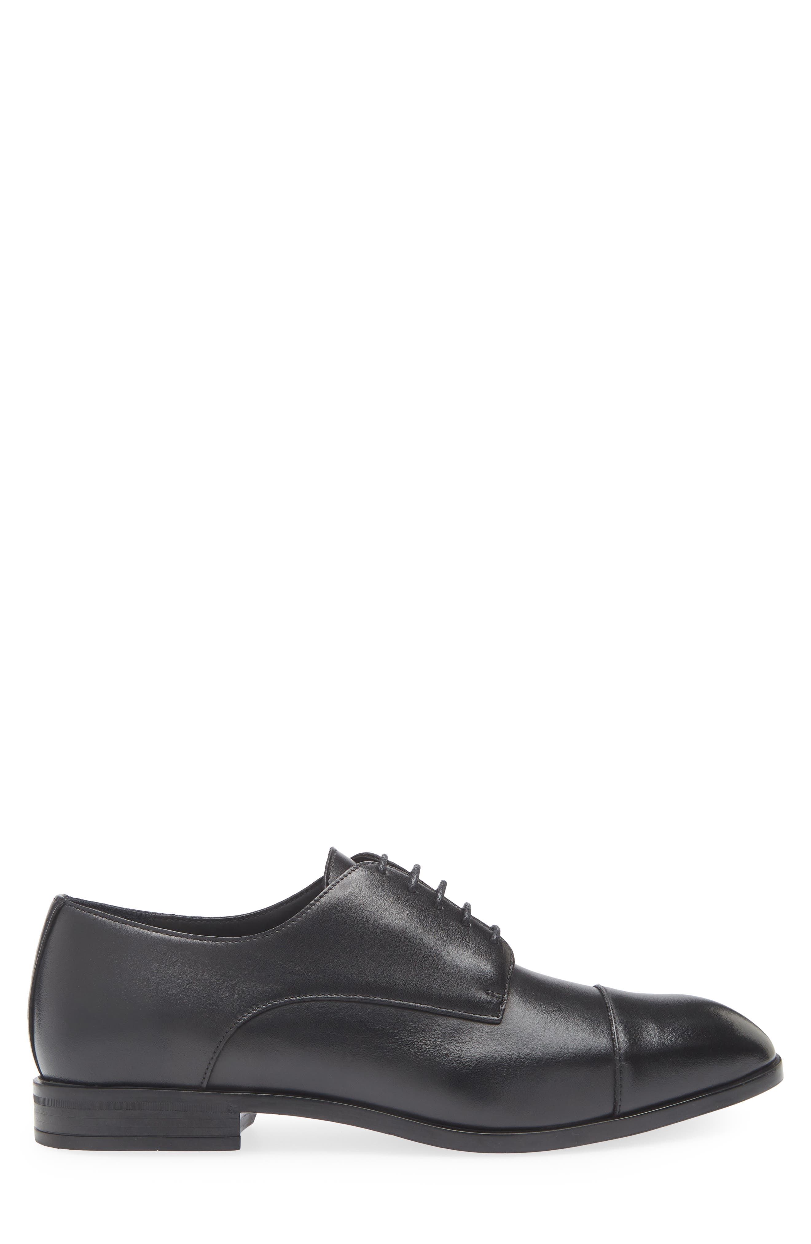 Bally Olexi Cap Toe Derby, Alternate, color, Black