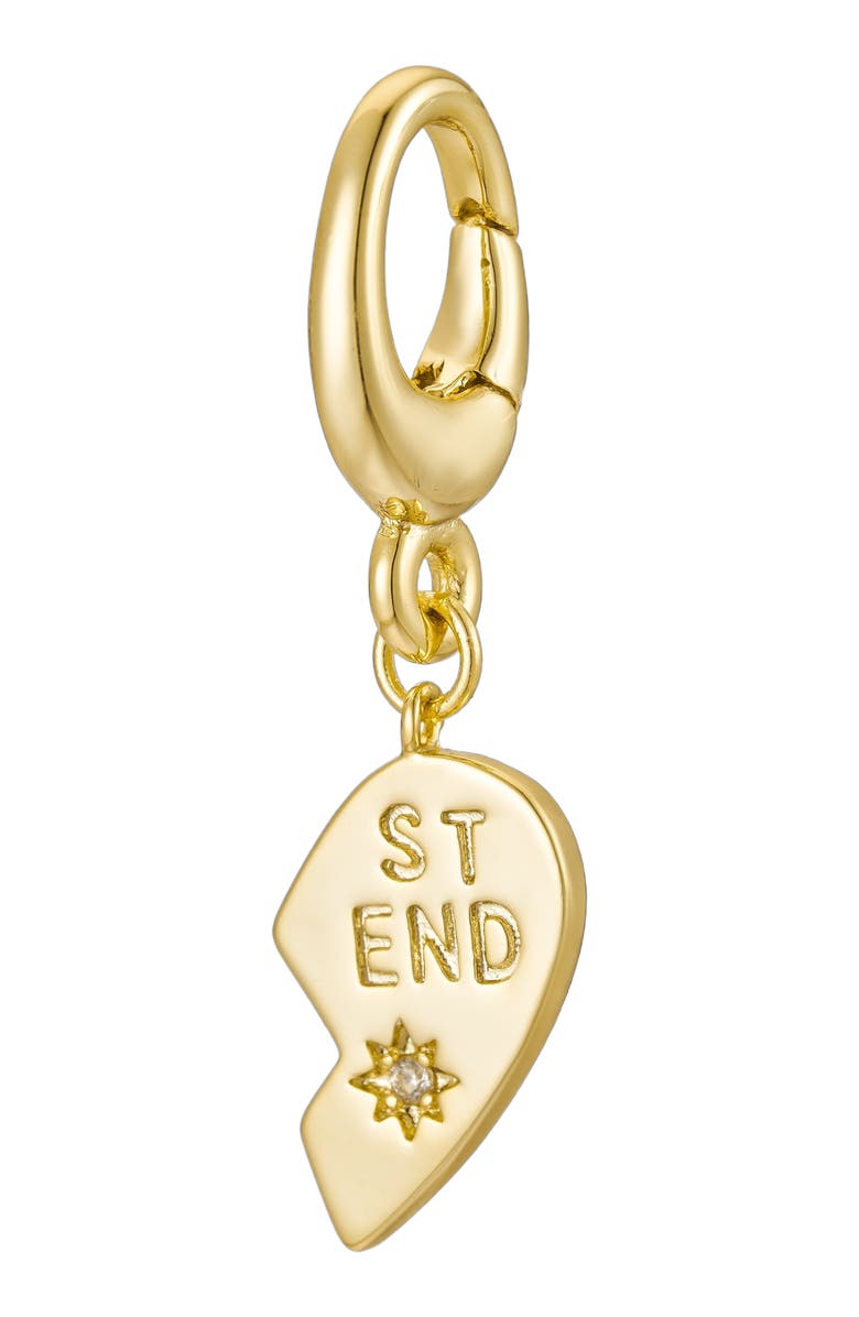 Untamed Petals Best Friends Charm, Alternate, color, Gold