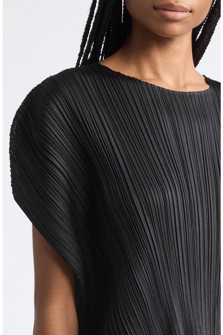 Monthly Colors July Pleated Top, Alternate, color, BLACK