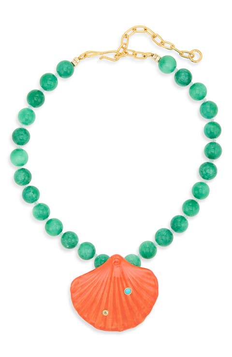 Corfu Shell Pendant Necklace