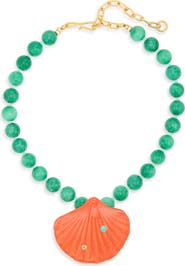Lizzie Fortunato Corfu Shell Pendant Necklace