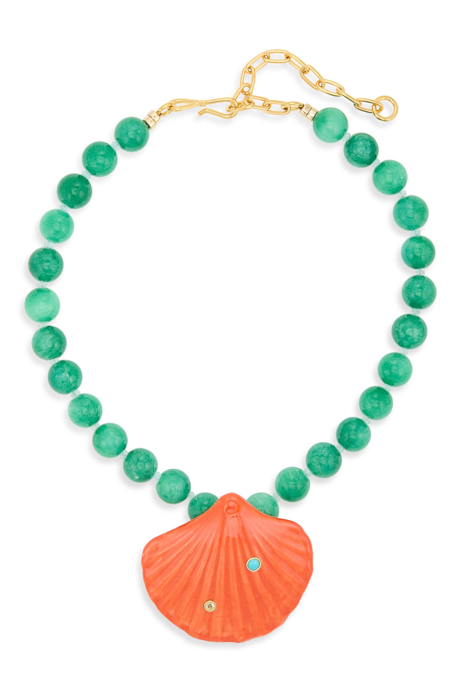 Wishbone Shell Lizzie Fortunato Corfu Shell Pendant Necklace (Women) | Nordstrom
