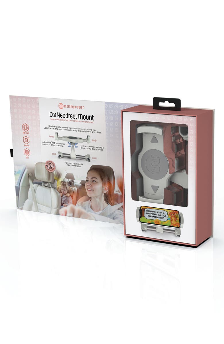 Mommy Power Tech Headrest Mount, Alternate, color, White